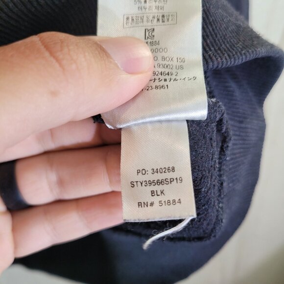 Patagonia Hoodie Mens Large Black Pullover Sweatshirt Logo Sleeve Drawstring - Picture 8 of 8